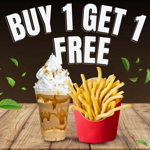 Buy 1 Cream Shake & Get 1 Franch Fries Free